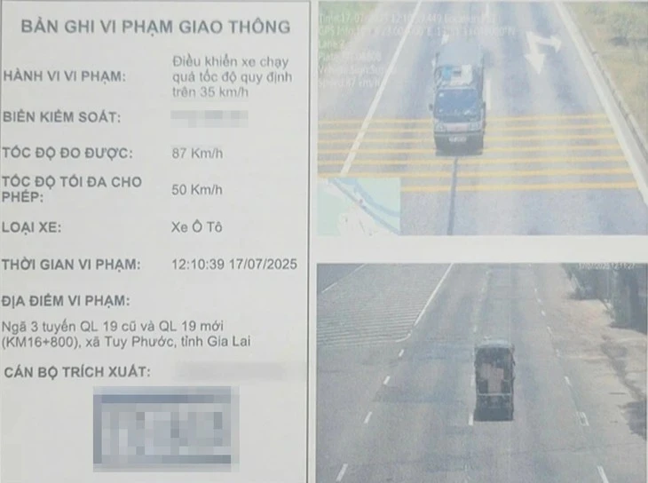 Xe tải quá tốc độ 23 lần tại cùng một vị trí, truy tìm tài xế không đến nộp phạt