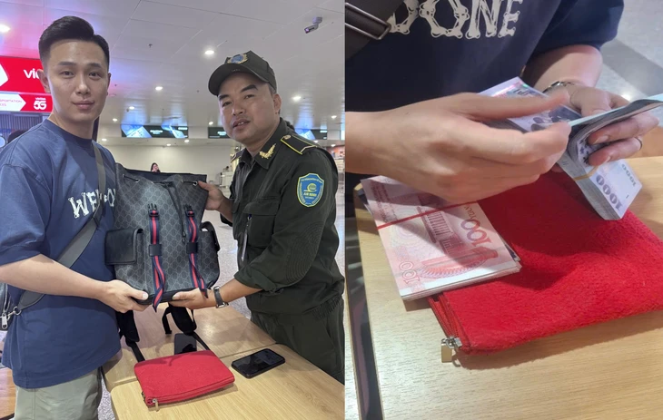 An ninh hàng không sân bay Nội Bài hỗ trợ khách Trung Quốc tìm 365 triệu đồng