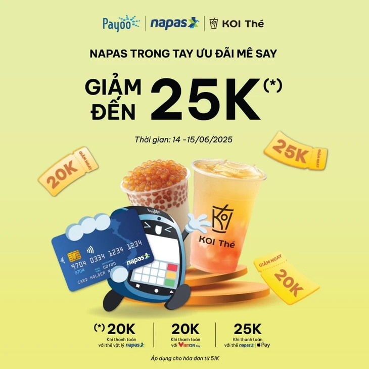NAPAS tung loạt chương trình khuyến mãi hấp dẫn hưởng ứng Ngày không tiền mặt 2025