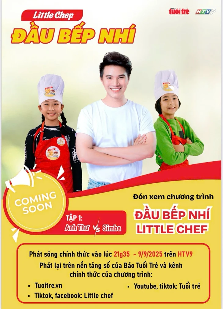 Đầu Bếp Nhí - Little Chef chính thức lên sóng HTV9 lúc 21h35 tối nay