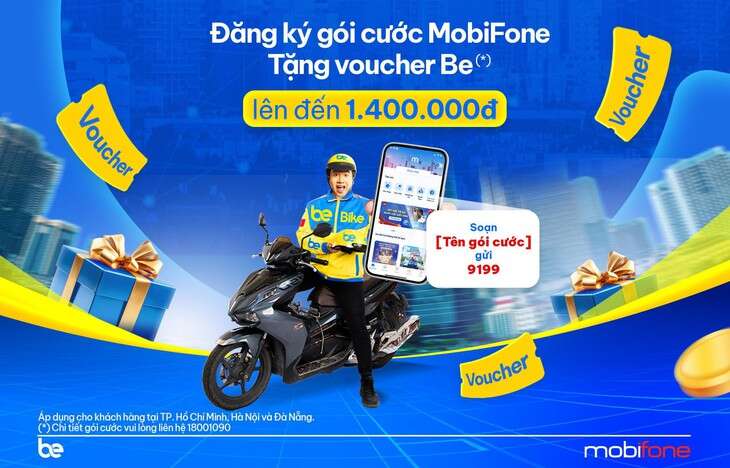 Mua gói cước MobiFone - Nhận voucher Be Group