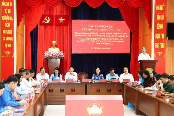 TP.HCM báo cáo kết quả chuyến thăm 3 nước ASEAN của Tổng Bí thư, Chủ tịch nước Tô Lâm