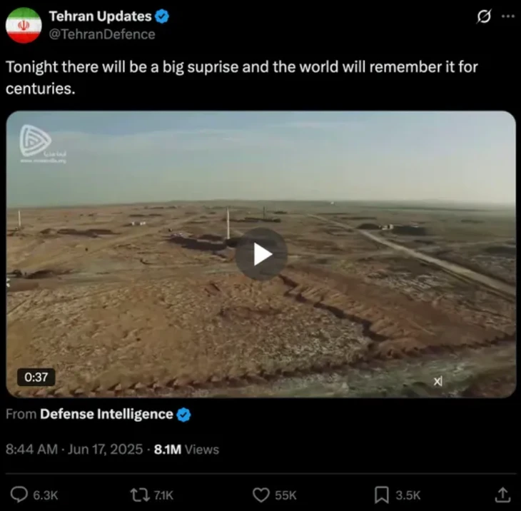 Iran có nói 'tạo bất ngờ khiến thế giới ghi nhớ hàng thế kỷ'?