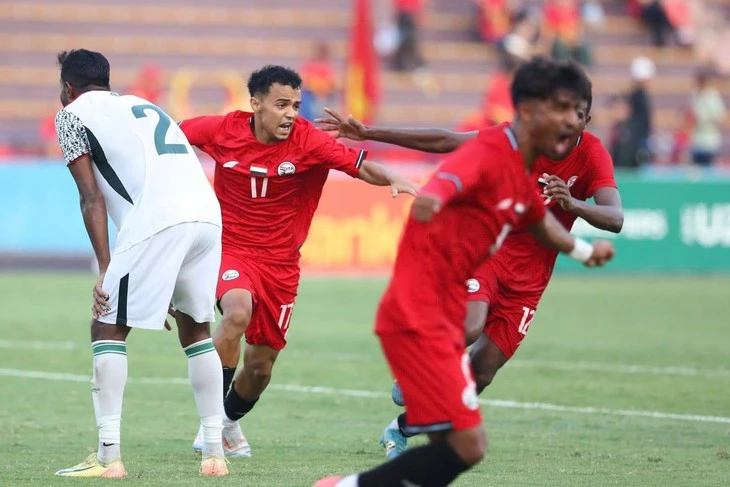 Thẻ đỏ và phút bù giờ giúp Yemen lấy ngôi đầu của U23 Việt Nam