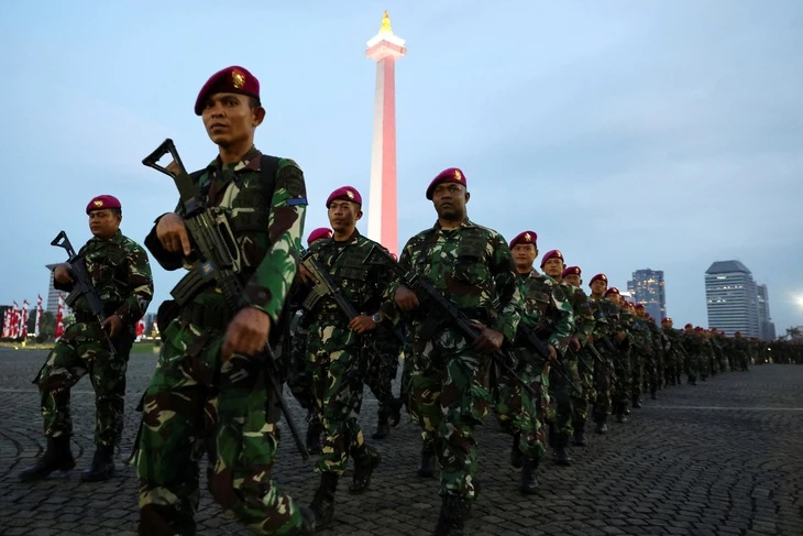 Indonesia thắt chặt an ninh, đưa xe bọc thép tới tòa nhà quốc hội