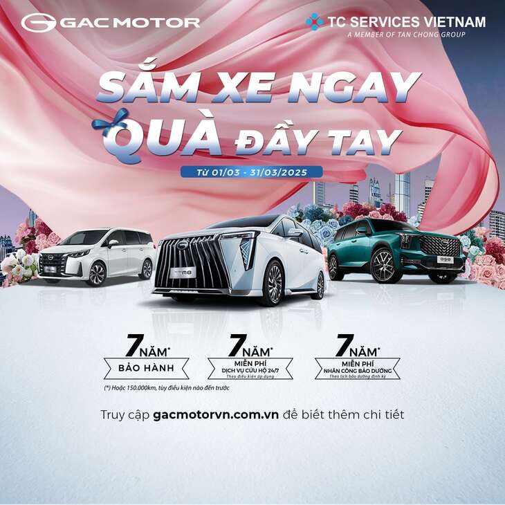 Sắm xe ngay - Quà đầy tay với các khuyến mại tháng 3-2025