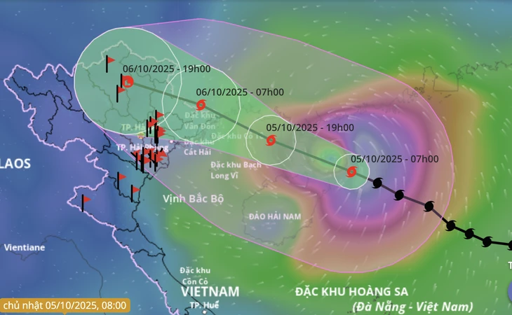 Bão Matmo mạnh lên đầu cấp 13, giật cấp 16, gây mưa gió thế nào đến nước ta?