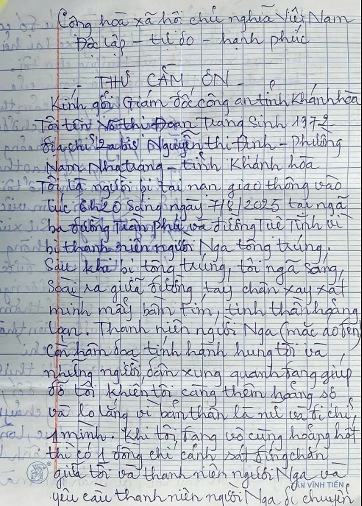 Vụ thanh niên Nga đấm cảnh sát giao thông: Người phụ nữ bị tông nói gì?
