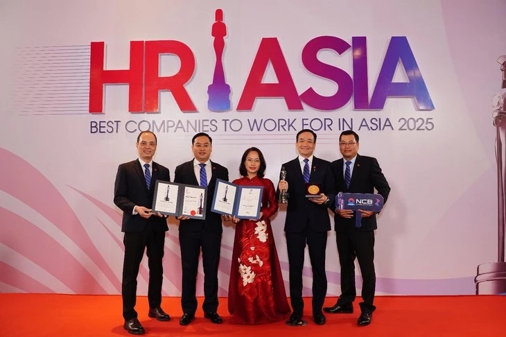 Ngân hàng NCB nhận cú đúp giải thưởng của HR Asia Awards 2025