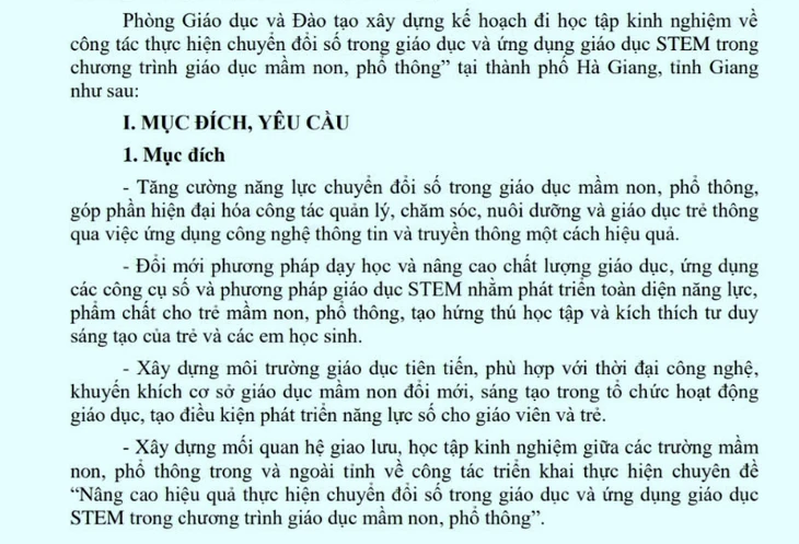 Một huyện ở Đồng Nai tổ chức ra Hà Giang 'học tập kinh nghiệm chuyển đổi số giáo dục'?