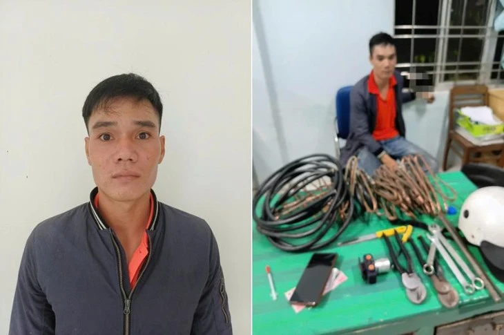 Trộm dây điện, từng bị xử phạt vẫn tái phạm