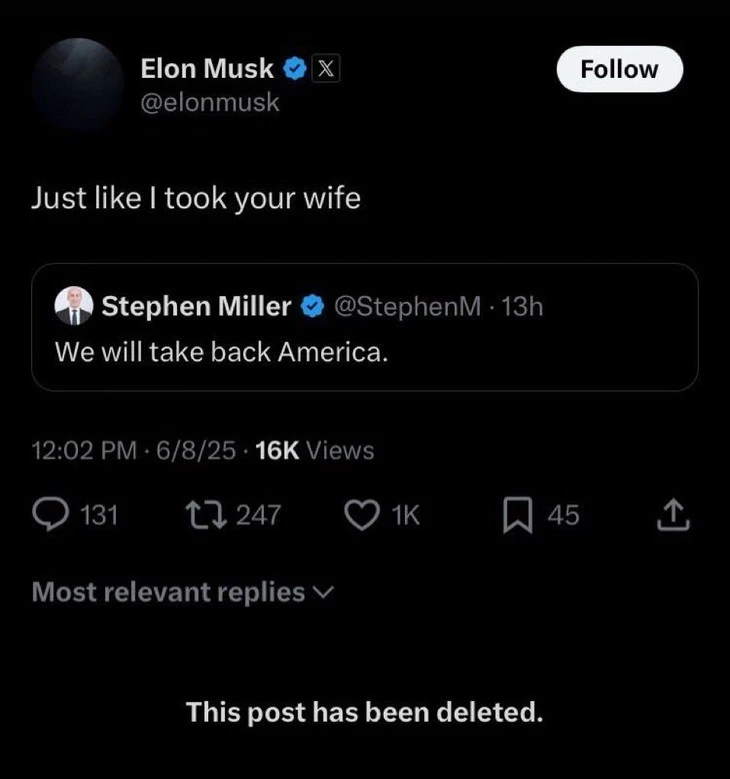 Tỉ phú Elon Musk lại bị tung tin giả về 'tình tay ba', lần này ông đã phản ứng