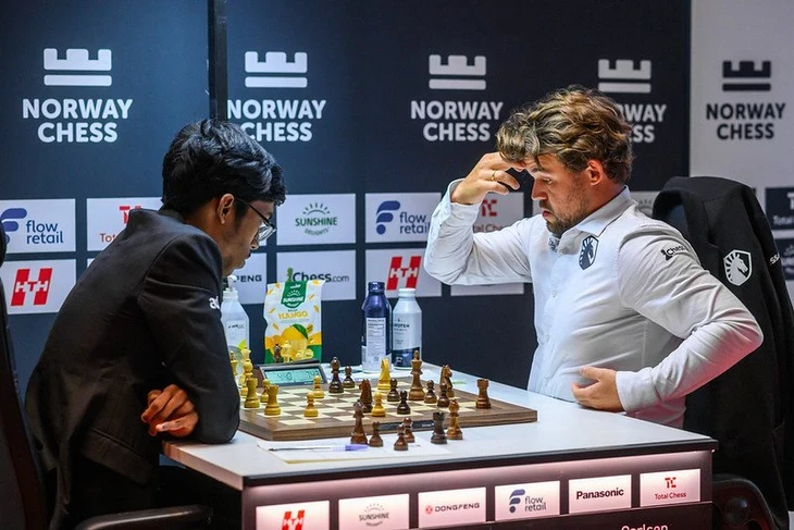 Carlsen đứng chót bảng tại Giải cờ vua Na Uy