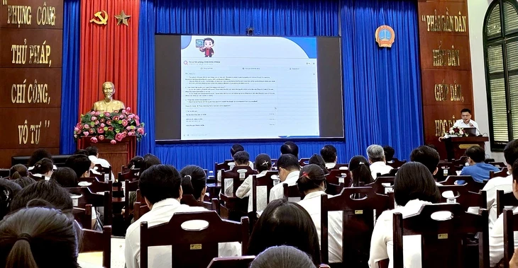Ứng dụng phần mềm, chatbot AI: Cán bộ tòa án, đương sự cùng đỡ vất vả