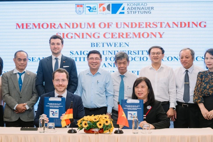Viện Nghiên cứu kinh tế - xã hội Trường ĐH Sài Gòn hợp tác với Quỹ KAS của Đức
