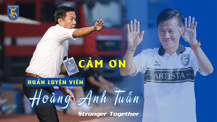 CLB Bắc Ninh sa thải HLV Hoàng Anh Tuấn sau 3 tháng