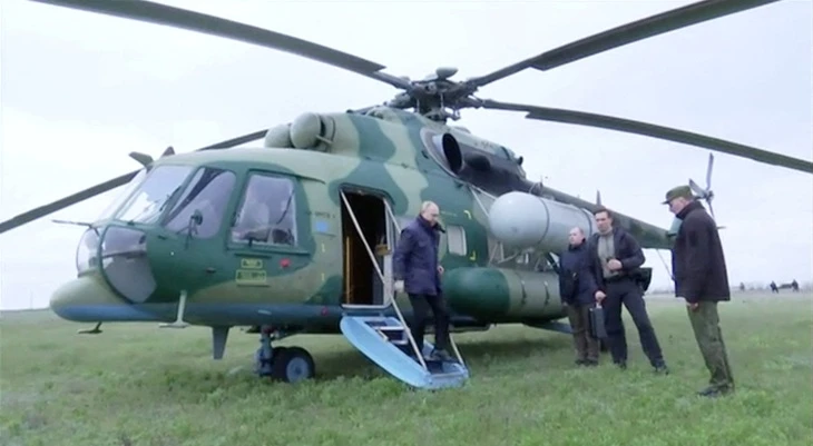 Ukraine lên tiếng về thông tin tấn công trực thăng của ông Putin