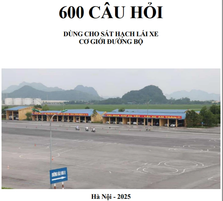 Bộ 600 câu hỏi sát hạch lý thuyết lái xe: Lần đầu có câu hỏi về ô tô điện