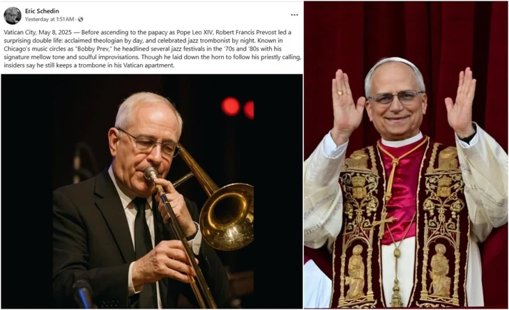 Không, Giáo hoàng Leo XIV chưa từng là một nghệ sĩ nhạc jazz
