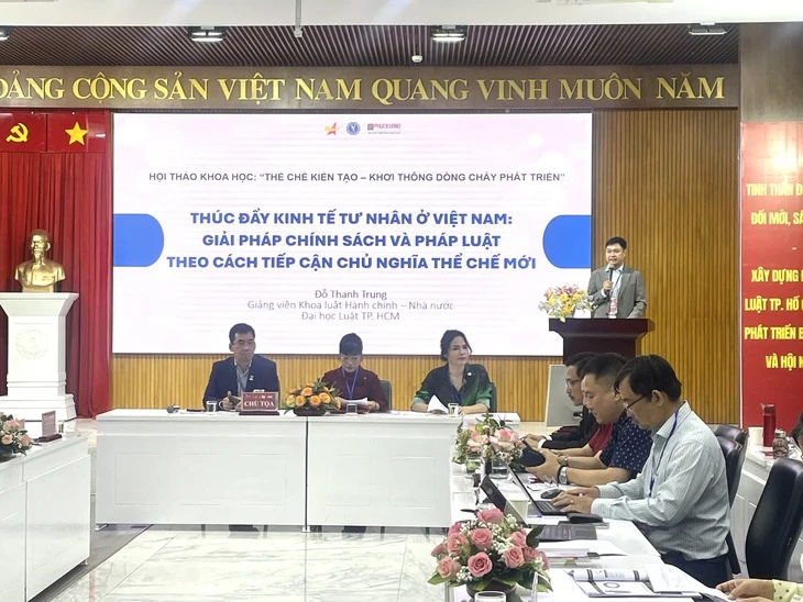 Kiến tạo thể chế tốt để doanh nhân an tâm làm ăn