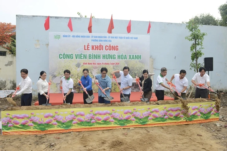 Khởi công xây dựng công viên Bình Hưng Hòa Xanh ở TP.HCM