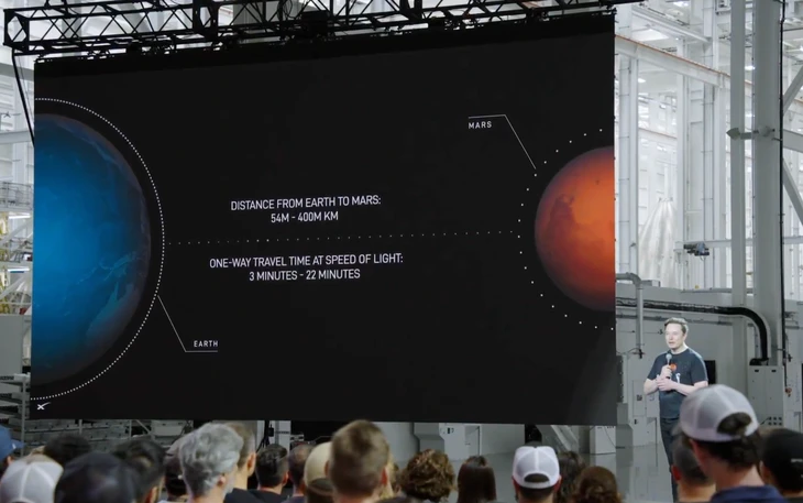 Ông Musk muốn phóng Starship lên sao Hỏa trong năm 2026