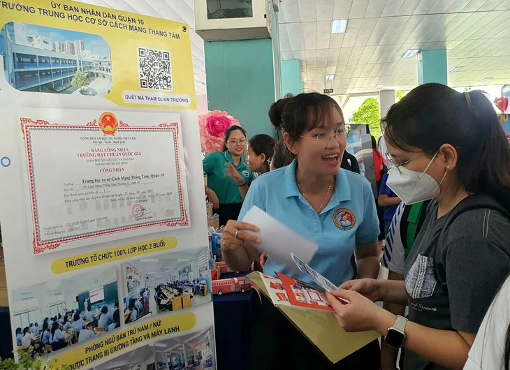 Ngày hội tuyển sinh đầu cấp ở quận 10