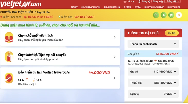 Hàng không rầm rộ bán hàng trên máy bay, Vietjet dừng bán bộ lễ cúng trong chuyến bay Côn Đảo