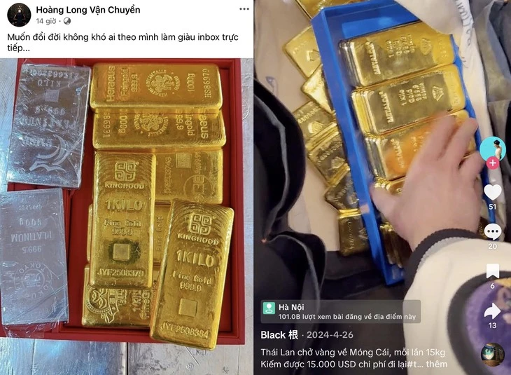 Bẫy 'cầm hộ' vàng qua biên giới