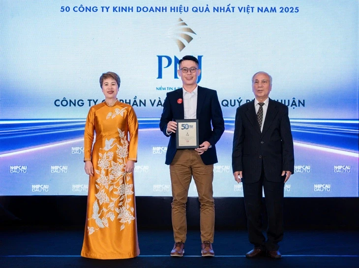 PNJ vào top 50 công ty kinh doanh hiệu quả nhất Việt Nam