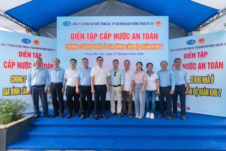 Diễn tập ứng phó sự cố, bảo đảm an toàn cấp nước