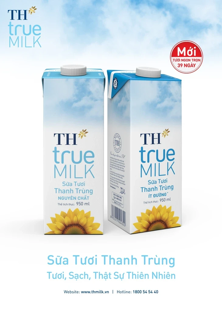 Điều đặc biệt trong dòng sữa tươi thanh trùng mới của TH true Milk