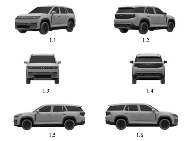 Lộ 2 xe điện VinFast hoàn toàn mới: To cỡ VF 9, dáng kiểu Land Rover