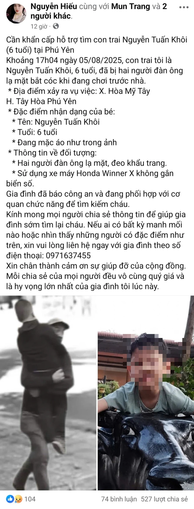 Tung tin giả bắt cóc trẻ em rồi sửa thành bài kêu gọi từ thiện