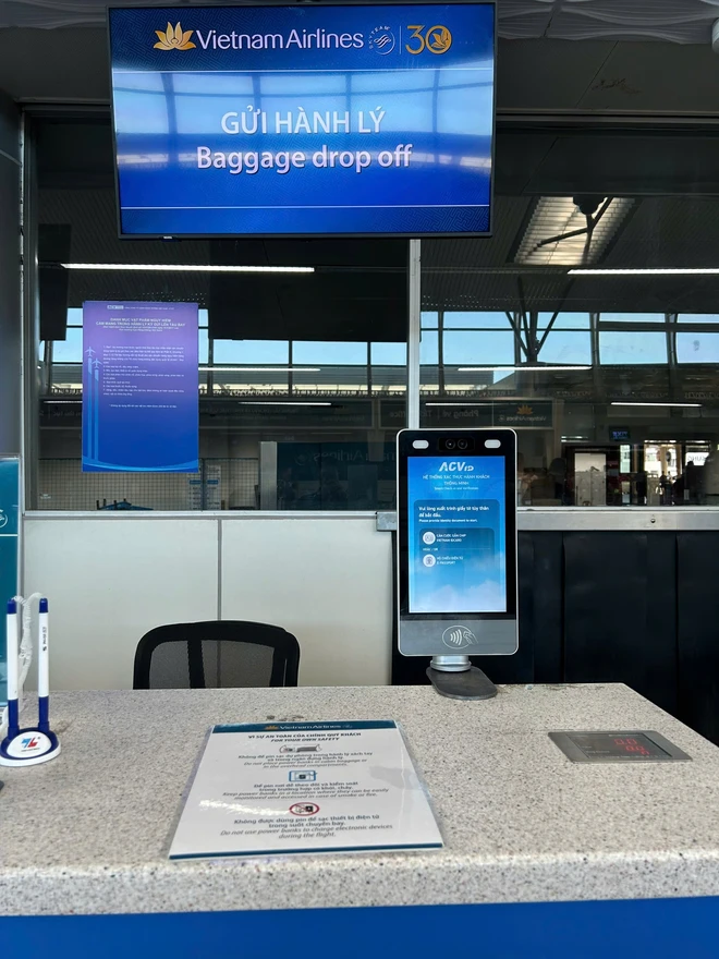Sân bay Đà Nẵng làm thủ tục với VNeID cho khách nội địa bay Vietnam Airlines, Vietjet