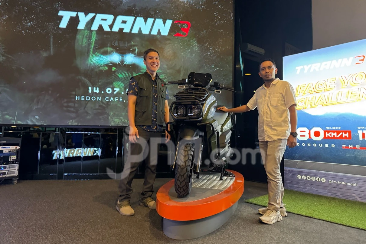 Resmi Mengaspal di Surabaya, Ini Spesifikasi dan Harga eMotor Tyranno