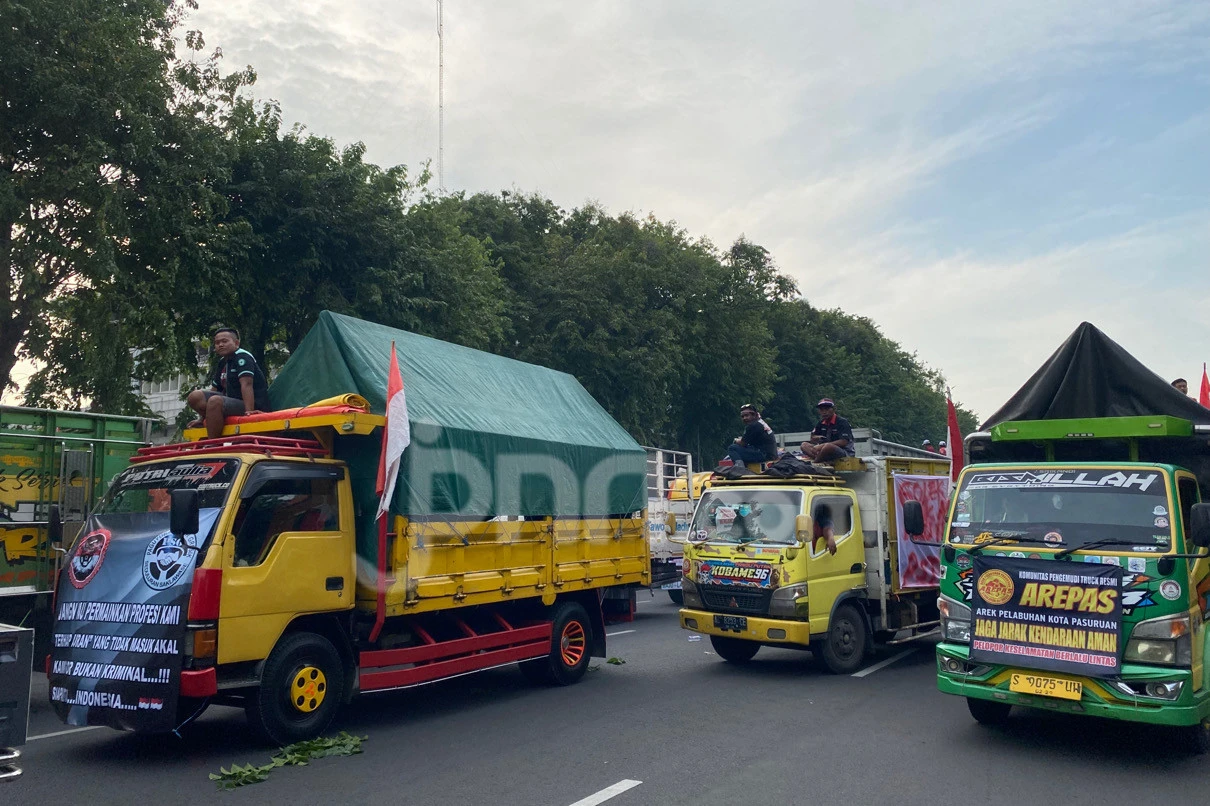 Pedemo Tolak Kebijakan ODOL Ancam Bermalam Jika Tak Ada yang Menemui