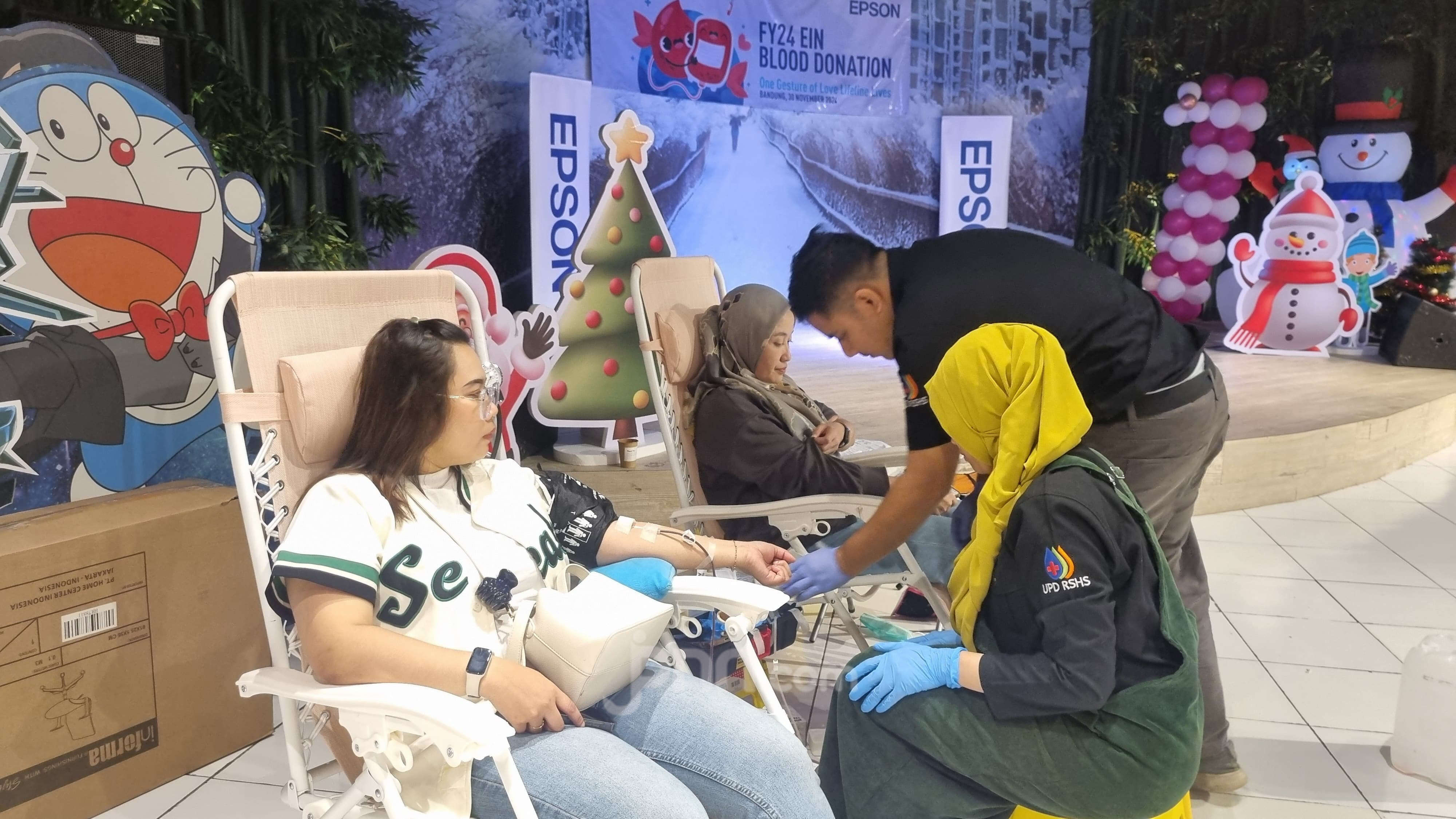 Rayakan HUT ke-24 Tahun, Epson Indonesia Gelar Donor Darah untuk Pegawai BEC Bandung