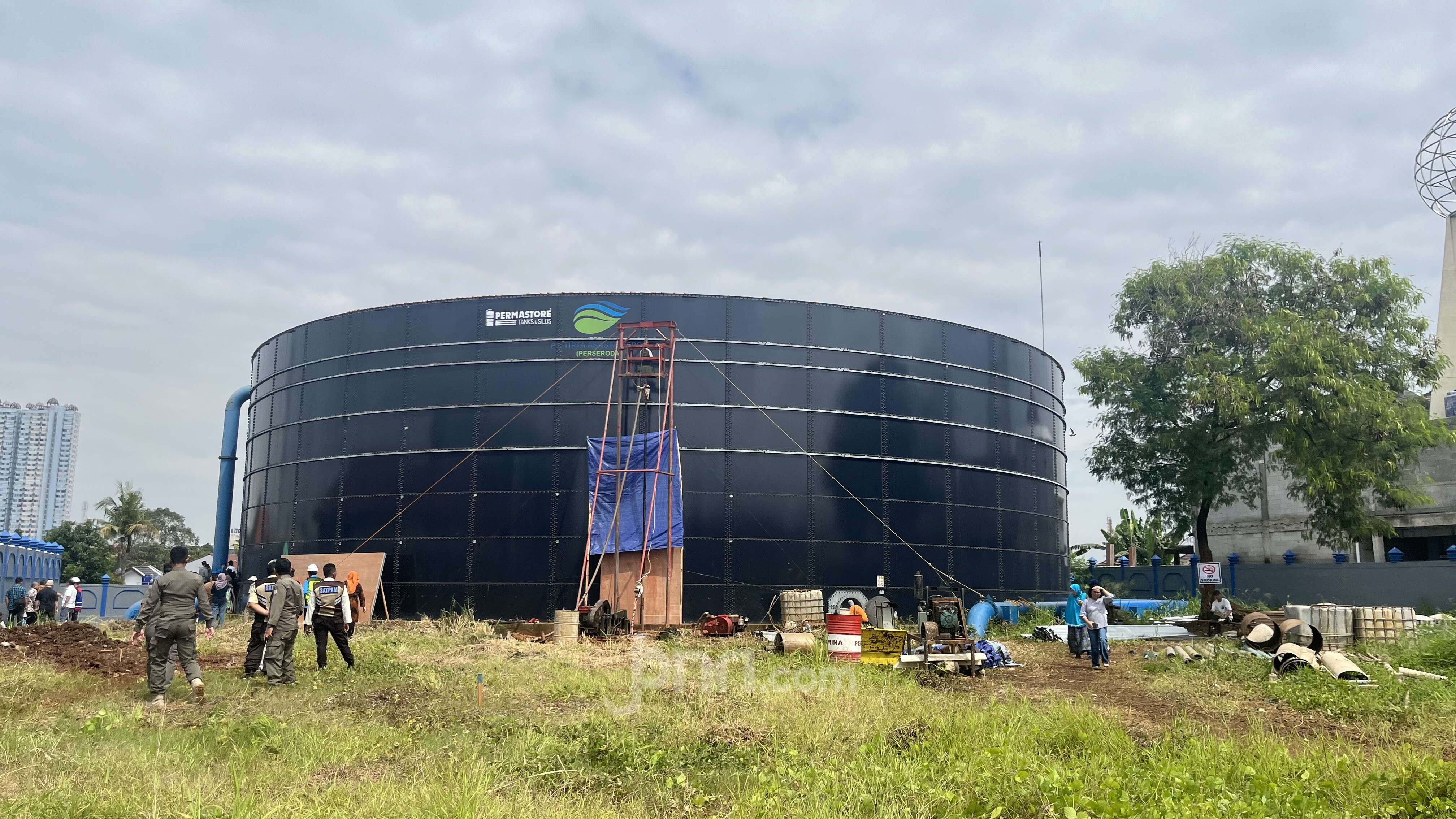 Warga Tolak Keberadaan Watertank PDAM Tirta Asasta Depok