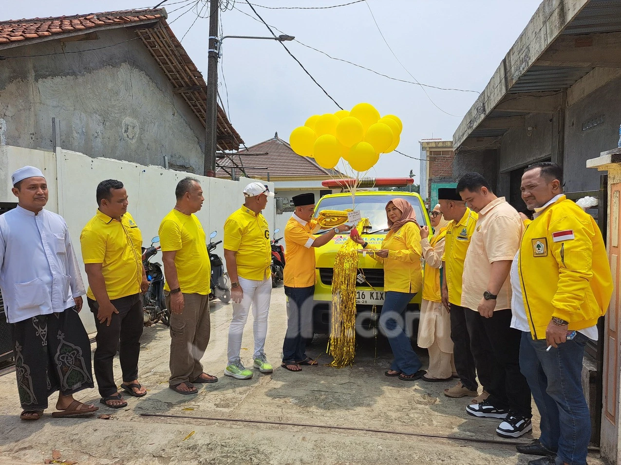 Penerbangan Doa Puluhan Anak Yatim Warnai Perayaan HUT Ke-61 Partai Golkar di Bogor