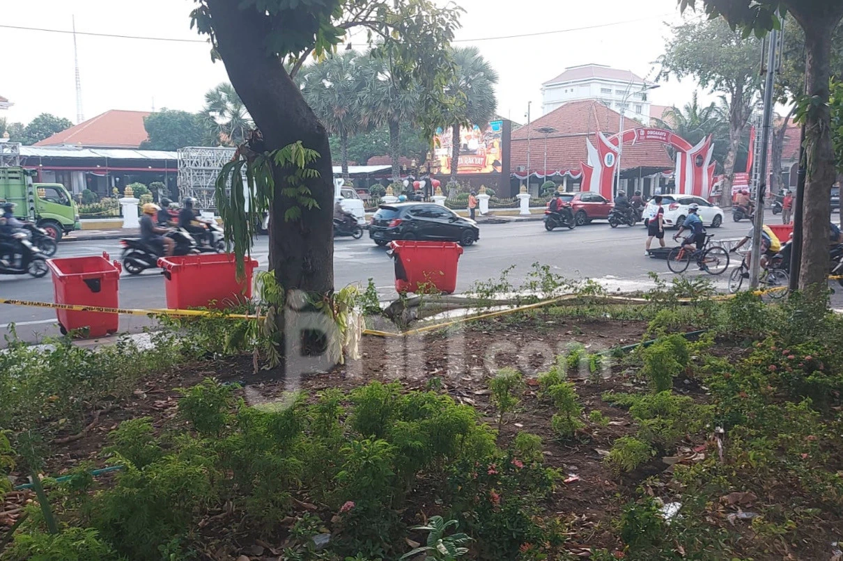 Taman Apsari Rusak Seusai Pesta Rakyat, Pemkot Surabaya Hitung Kerugian