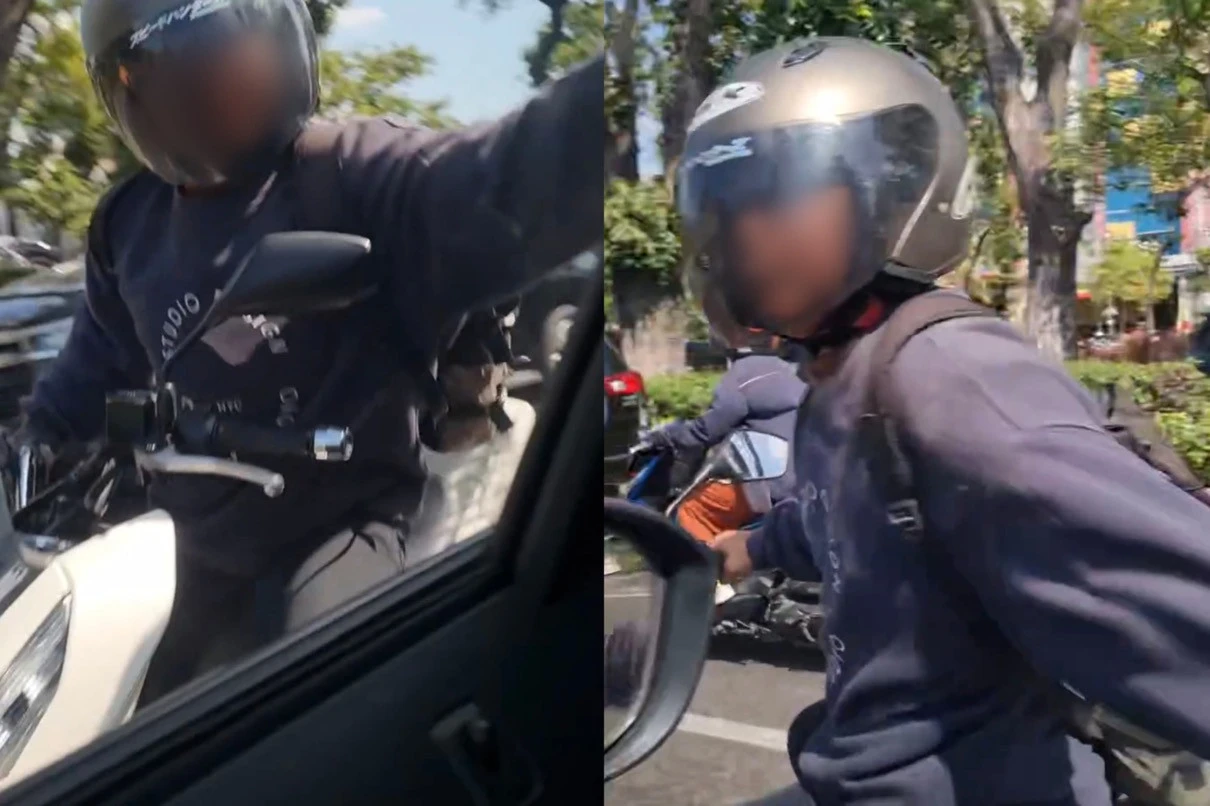 Viral Pengendara Motor Rusak Spion Mobil di Jemur Andayani Surabaya, Begini Kronologinya