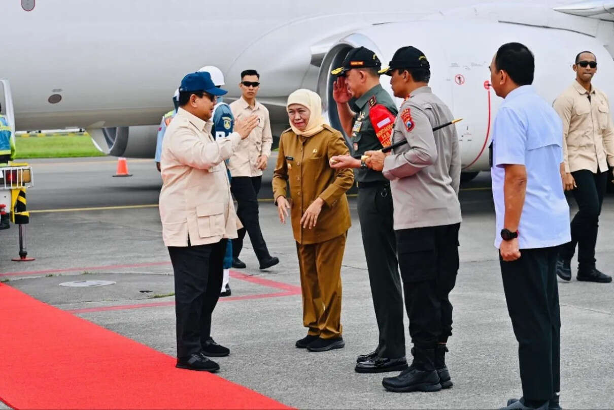 Kunjungi Jatim, Prabowo Resmikan PMR Freeport dan 17 Stadion Sekaligus