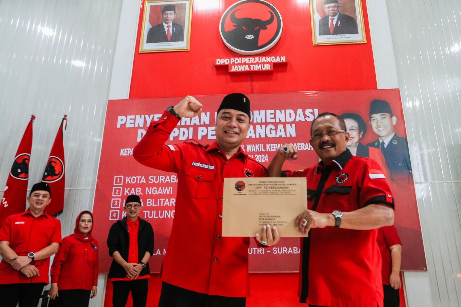 Eri-Armuji Bakal Dikawal 3.000 Simpatisan Saat Daftar ke KPU Surabaya