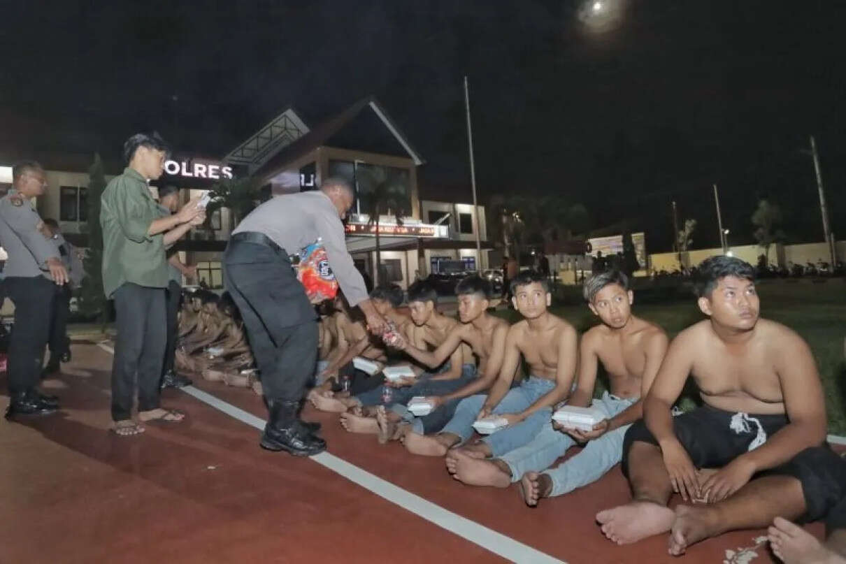 Konvoi Geber-Geber Motor Sambil Berteriak, Puluhan Pesilat di Blitar Ditangkap Polisi