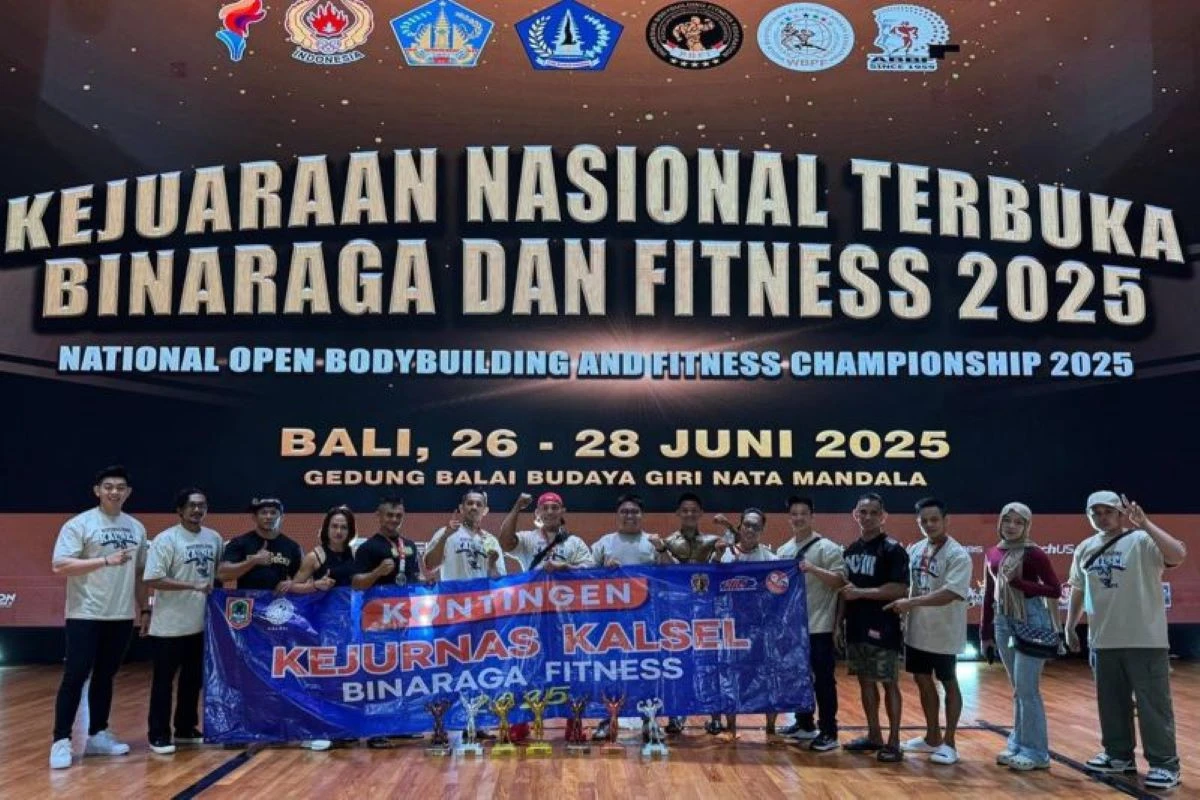 Kontingen Kalsel Menjadi Juara Umum Kejurnas Binaraga di Bali