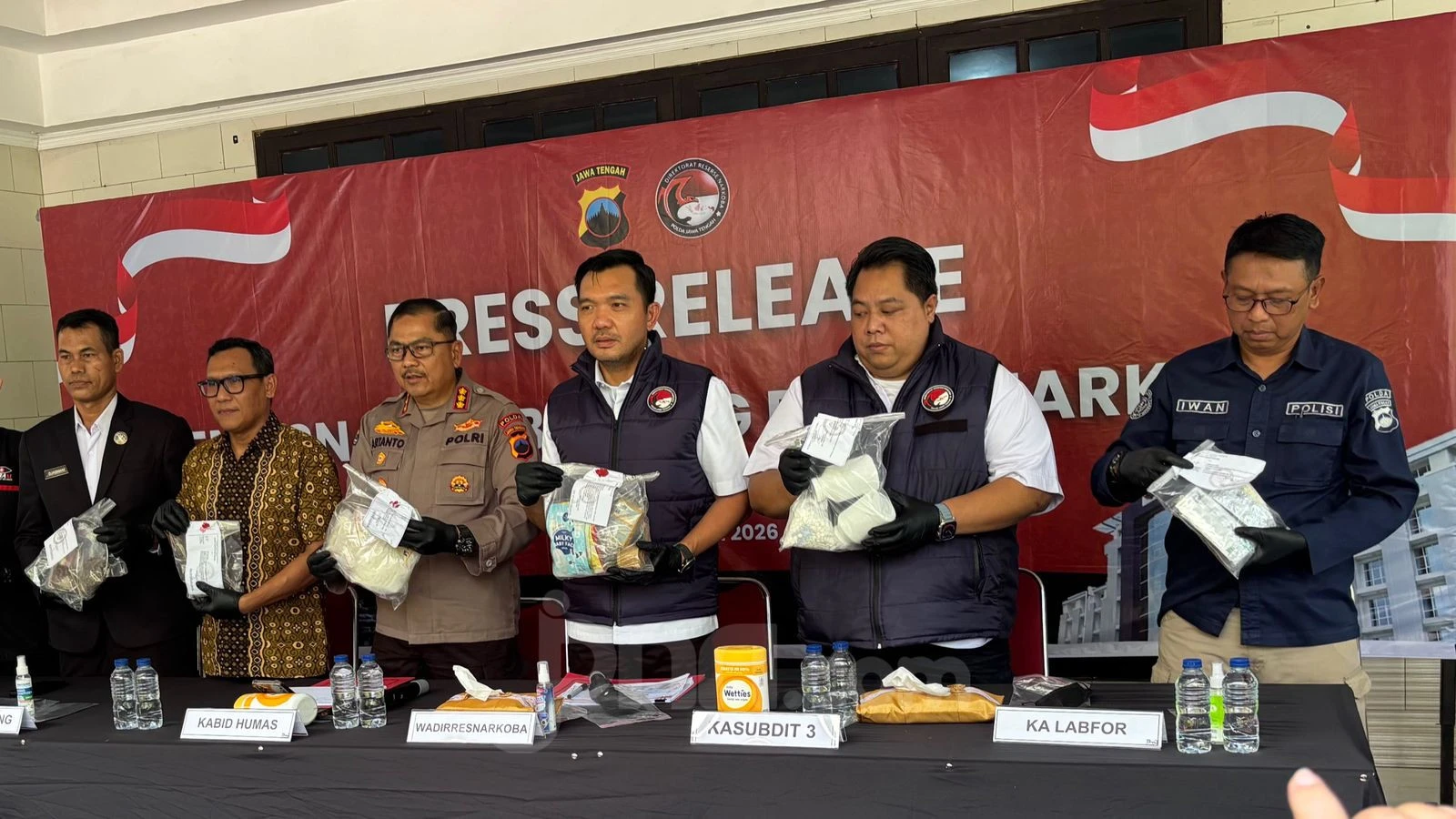 449 Kasus Narkoba Terungkap di Jateng, 167 Ribu Jiwa Terselamatkan