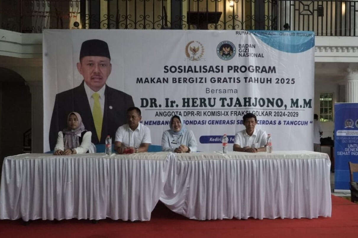 DPR RI dan BGN Sosialisasikan Program Makan Bergizi Gratis di Kediri