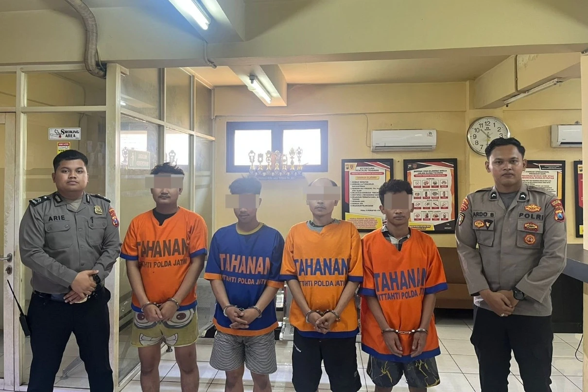 4 Begal Sadis Bersajam di Jalan Gula Surabaya Ditangkap, 3 Masih Buron