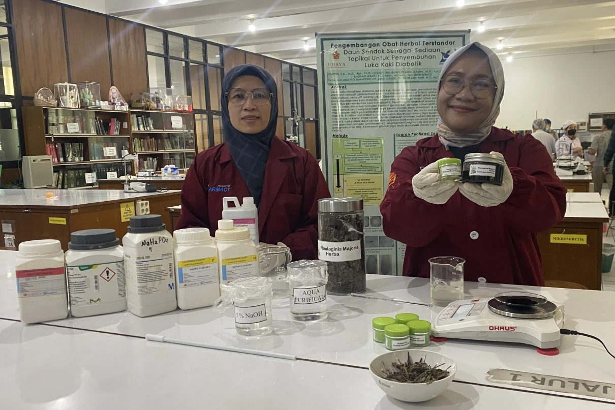 Dosen Ubaya Buat Gel dari Daun Sendok Untuk Terapi Luka Kaki Pasien Diabetes